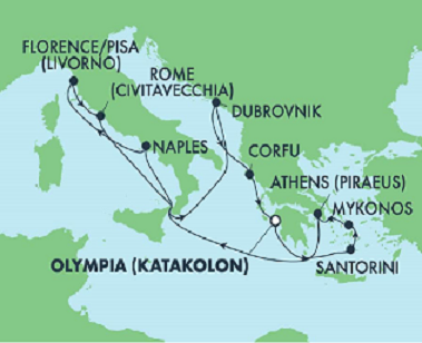 11ΝΥΚΤΗ ΚΡΟΥΑΖΙΕΡΑ στο ΑΙΓΑΙΟ και στην ΙΤΑΛIA ΑΠΟ € 870/ΑΤΟΜΟ ANAXΩΡΗΣΕΙΣ 27/9 ΚΑΙ 18/10